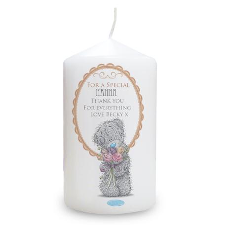 Personalised Me To You Bear Flowers Candle £10.99